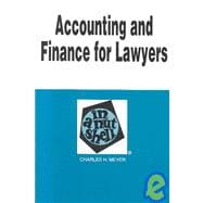 Accounting and Finance for Lawyers in a Nutshell