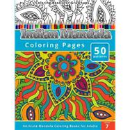 Indian Mandala Adult Coloring Book