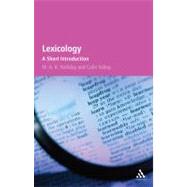 Lexicology A Short Introduction