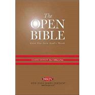 Open Bible: New King James Version, Burgundy, Bonded Leather, Classic Edition