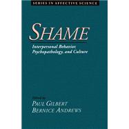 Shame Interpersonal Behavior, Psychopathology, and Culture