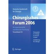 Chirurgisches Forum 2006 Fur Experimentelle Und Klinische Forschung