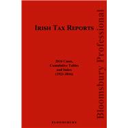Irish Tax Reports 2016 2016 Cases, Cumulative Tables and Index (1922-2016)