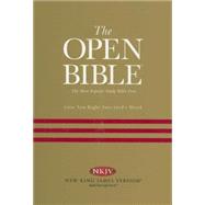 Holy Bible: The Open Bible, New King James Version, Black Bonded Leather, Red Letter Edition