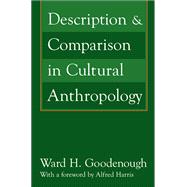 Description and Comparison in Cultural Anthropology