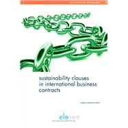 Sustainability Clauses in International Business Contracts