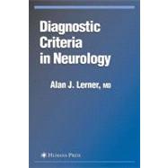 Diagnostic Criteria In Neurology