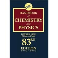 CRC Handbook of Chemistry and Physics, 2002-2003,9780849304835