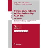 Artificial Neural Networks and Machine Learning - Icann 2019; Deep Learning