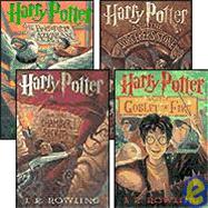 Harry Potter Gift Set: Sorcerer's Stone, Chamber of Secrets, Prisoner of Azkaban, Goblet of Fire - w/out slipcase, gift-wrapped