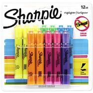 Sharpie Accent Tank-Style Highlighters, Chisel Tip, Assorted Colors, Pack Of 12 (#755263)