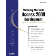 Alison Balter's Mastering Microsoft Access 2000 Development