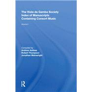 The Viola da Gamba Society Index of Manuscripts Containing Consort Music