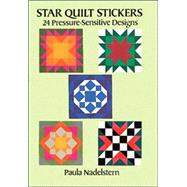 Star Quilt Stickers 24 Pressure-Sensitive Designs