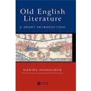Old English Literature A Short Introduction