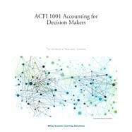 (AUCS) ACFI1001 Accounting for Decision Makers for University of Newcastle