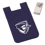Elmhurst University Navy Dual Pocket Silicone Wallet