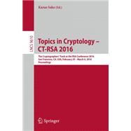 Topics in Cryptology - CT-RSA 2016