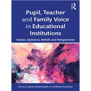 Pupil, Teacher and Student Voice in Educational Institutions: Values, Opinions, Beliefs and Perspectives