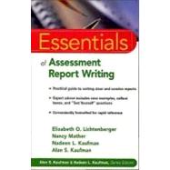 Essentials of Assessment Report Writing,9780471394877
