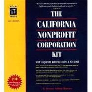 The California Nonprofit Corporation Kit with CDROM