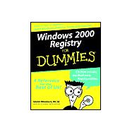 Windows 2000 Registry For Dummies