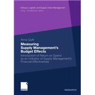 Measuring Supply Management’s Budget Effects