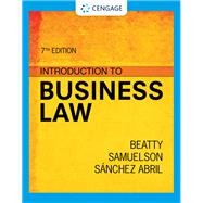 MindTap for Introduction to Business Law Access Card, 7th Edition