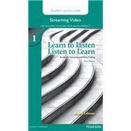 Learn to Listen, Listen to Learn 1 Streaming Video Access Code Card