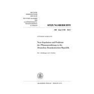Neue Ergebnisse und Probleme der Pflanzenernährung in der Deutschen Demokratischen Republik