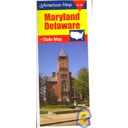 American Map Maryland/Delaware State Pocket Map,9780841654938