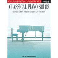 Classical Piano Solos - Third Grade John Thompson's Modern Course Compiled and edited by Philip Low, Sonya Schumann & Charmaine Siagian
