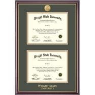 Wright State Windsor BA/MA Double Diploma Frame with Medallion