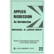 Applied Regression Vol. 22 : An Introduction