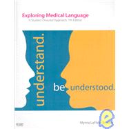 Exploring Medical Language + Exploring Medical Language Audio CDs + Mosby's Dictionary 8th Ed