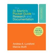 The St. Martin's Pocket Guide to Research and Documentation with 2009 MLA and 2010 APA Updates
