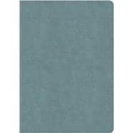 NASB Notetaking Bible, Large Print Edition, Earthen Teal SuedeSoft LeatherTouch