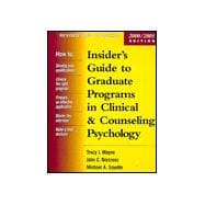 Insider's Guide to Graduate Programs in Clinical and Counseling Psychology 2000/2001 Edition