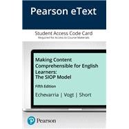 Making Content Comprehensible for English Learners The SIOP Model, Enhanced Pearson eText -- Access Card