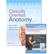 Moore Clinically Oriented Anatomy 8E Text & Moore's Anatomy Review PrepU Package