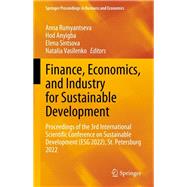 Finance, Economics, and Industry for Sustainable Development