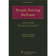 Drunk Driving Defense: 2008 Cumulative Supplement [With CDROM]