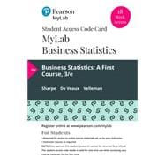 MyLab Statistics with Pearson eText -- 18 Week Standalone Access Card -- for Business Statistics A First Course