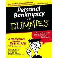 Personal Bankruptcy For Dummies<sup>®</sup>,9780764554988
