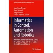 Informatics in Control, Automation and Robotics