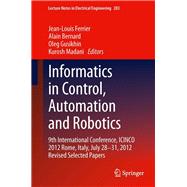 Informatics in Control, Automation and Robotics