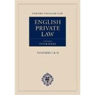 English Private Law  2 Volumes plus the First Updating Supplement