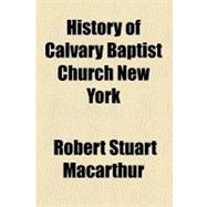 History of Calvary Baptist Church New York