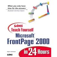 Sams Teach Yourself Microsoft Frontpage 2000 in 24 Hours