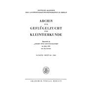 Archiv für Geflügelzucht und Kleintierkunde. Band 10, Heft 5/6